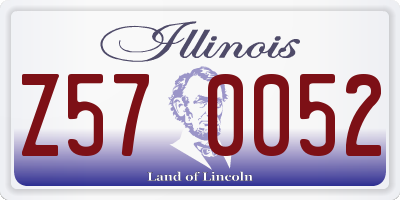 IL license plate Z570052