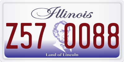 IL license plate Z570088