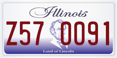 IL license plate Z570091