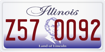 IL license plate Z570092