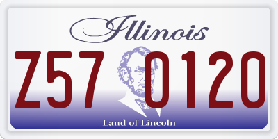 IL license plate Z570120