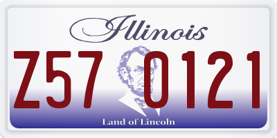 IL license plate Z570121