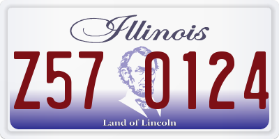 IL license plate Z570124