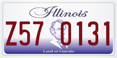IL license plate Z570131