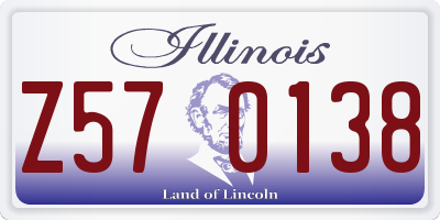 IL license plate Z570138