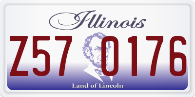 IL license plate Z570176