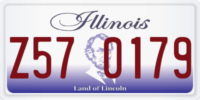 IL license plate Z570179