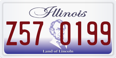 IL license plate Z570199