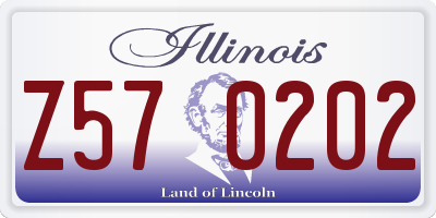 IL license plate Z570202