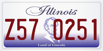 IL license plate Z570251