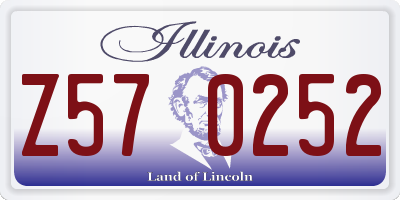 IL license plate Z570252