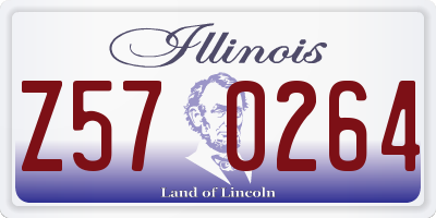IL license plate Z570264