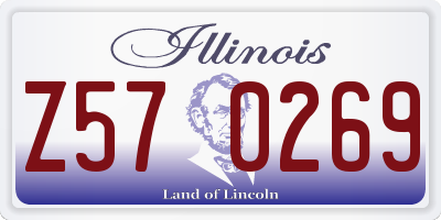 IL license plate Z570269