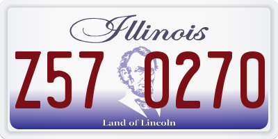 IL license plate Z570270