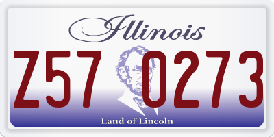 IL license plate Z570273