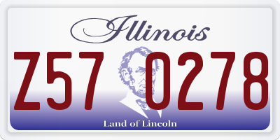 IL license plate Z570278
