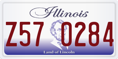 IL license plate Z570284