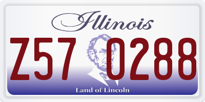 IL license plate Z570288