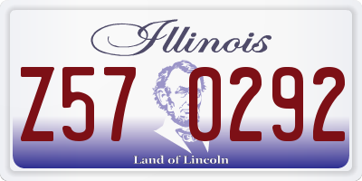 IL license plate Z570292