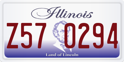 IL license plate Z570294