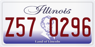 IL license plate Z570296