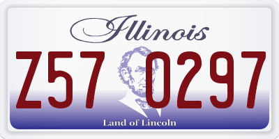 IL license plate Z570297