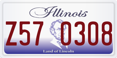 IL license plate Z570308