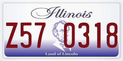 IL license plate Z570318