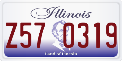 IL license plate Z570319