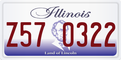 IL license plate Z570322