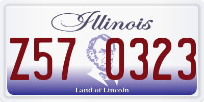 IL license plate Z570323