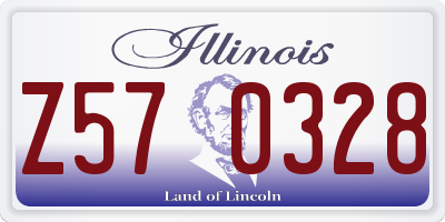 IL license plate Z570328