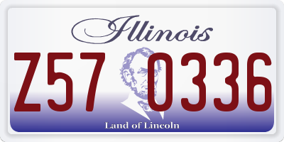 IL license plate Z570336
