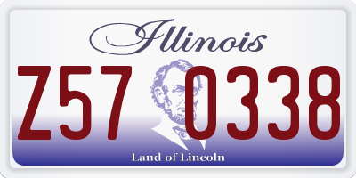 IL license plate Z570338