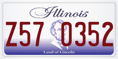 IL license plate Z570352