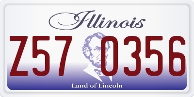 IL license plate Z570356