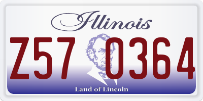 IL license plate Z570364