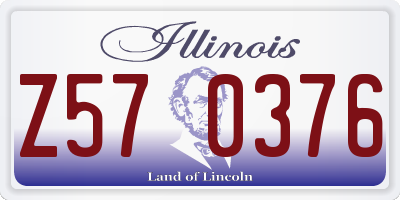 IL license plate Z570376