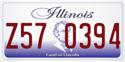 IL license plate Z570394