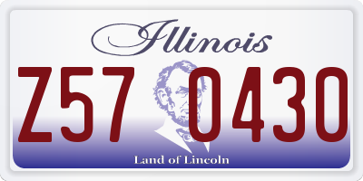 IL license plate Z570430