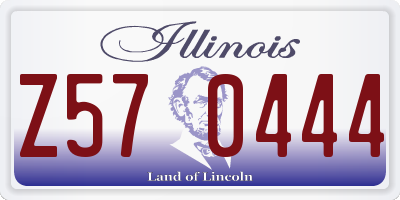 IL license plate Z570444