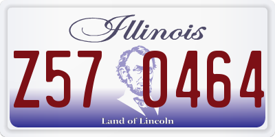 IL license plate Z570464
