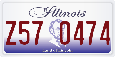 IL license plate Z570474