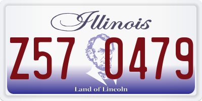 IL license plate Z570479