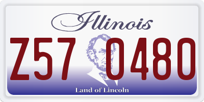 IL license plate Z570480