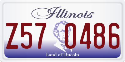 IL license plate Z570486