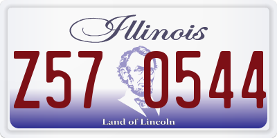 IL license plate Z570544