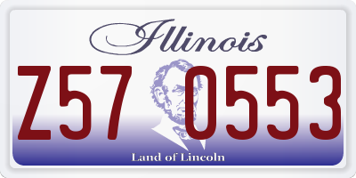 IL license plate Z570553