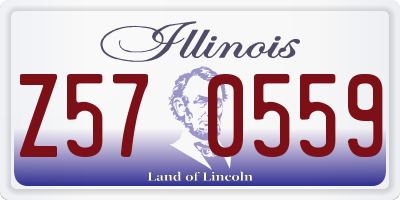 IL license plate Z570559