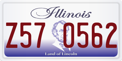 IL license plate Z570562